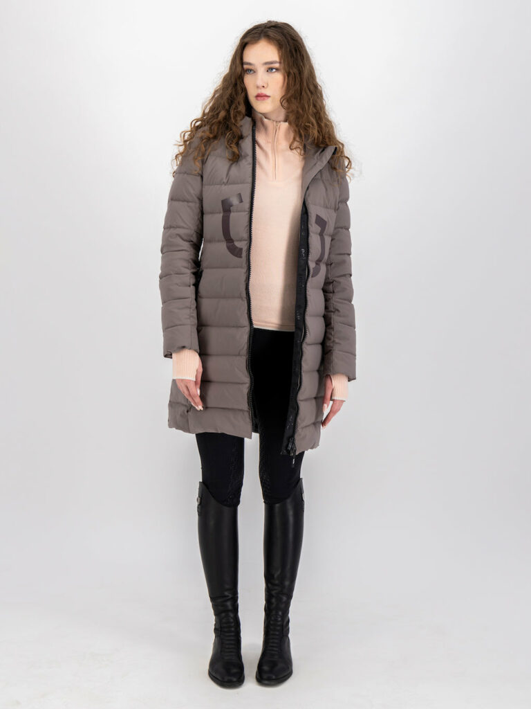 Down Coat - Taupe